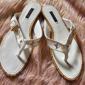LOUISVITTON MULTI COLOR FLAT SANDAL